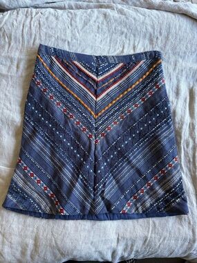 Anthropologie Maeve Embroidered Skirt